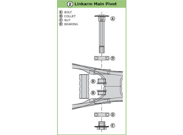 RANGE 14 LINKARM MAIN PIVOT #2 959800-13-239 